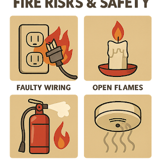 Fire fighting equipment in action